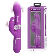 Wibrator Króliczek Coale Purple Pretty Love Posuwisty Fioletowy | 100% ORYGINAŁ| DYSKRETNA PRZESYŁKA